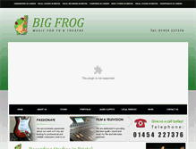 Tablet Screenshot of bigfrogmusic.co.uk